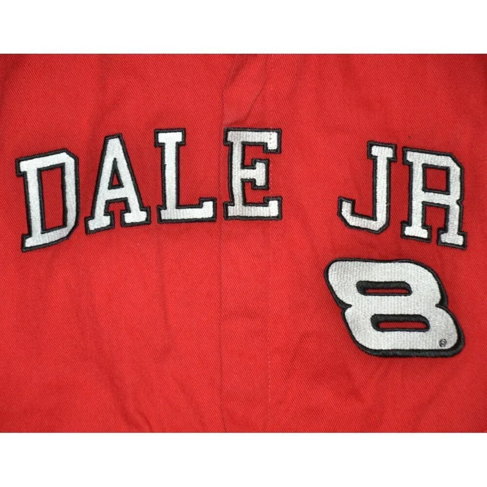 Chase Authentics Dale Earnhardt Jr. #8 Boys Full Front Zip Up Jacket M Nascar